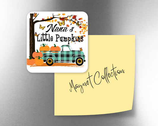 Nana's Little Pumpkins Truck Magnet