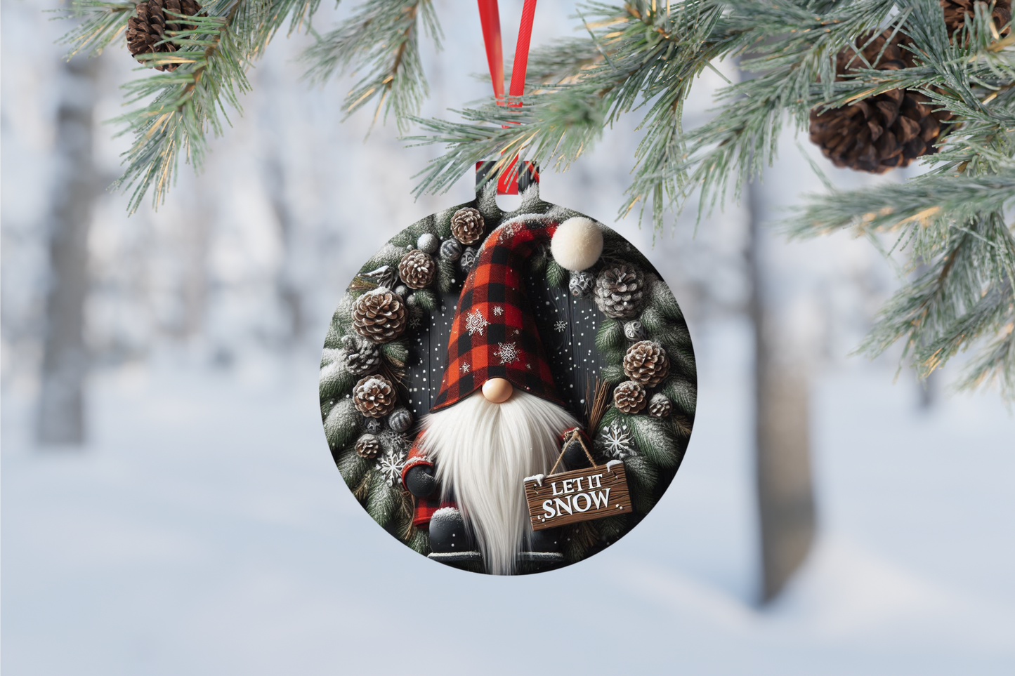 Let it Snow Gnome Ornament