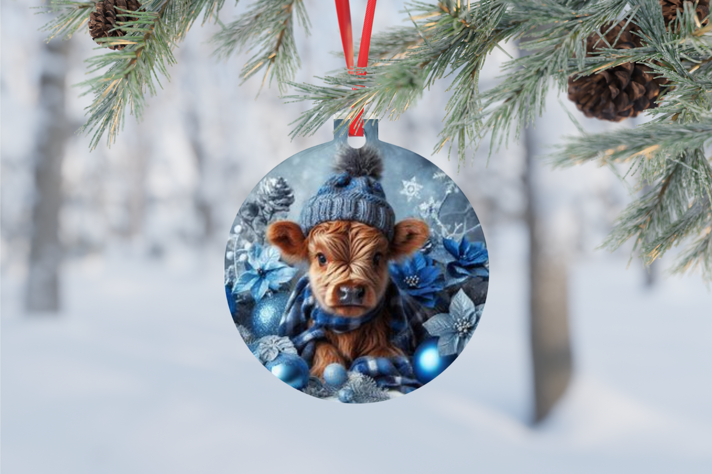 Winter Highland Majesty Ornament