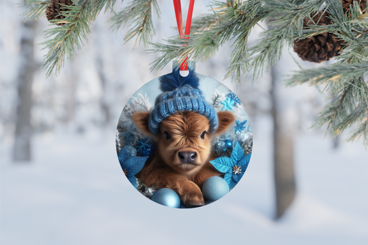 Winter Highland Majesty Ornament