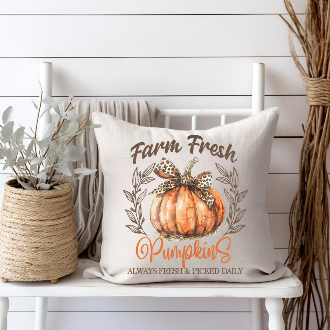 Farm Fresh Pumpkins Pillow