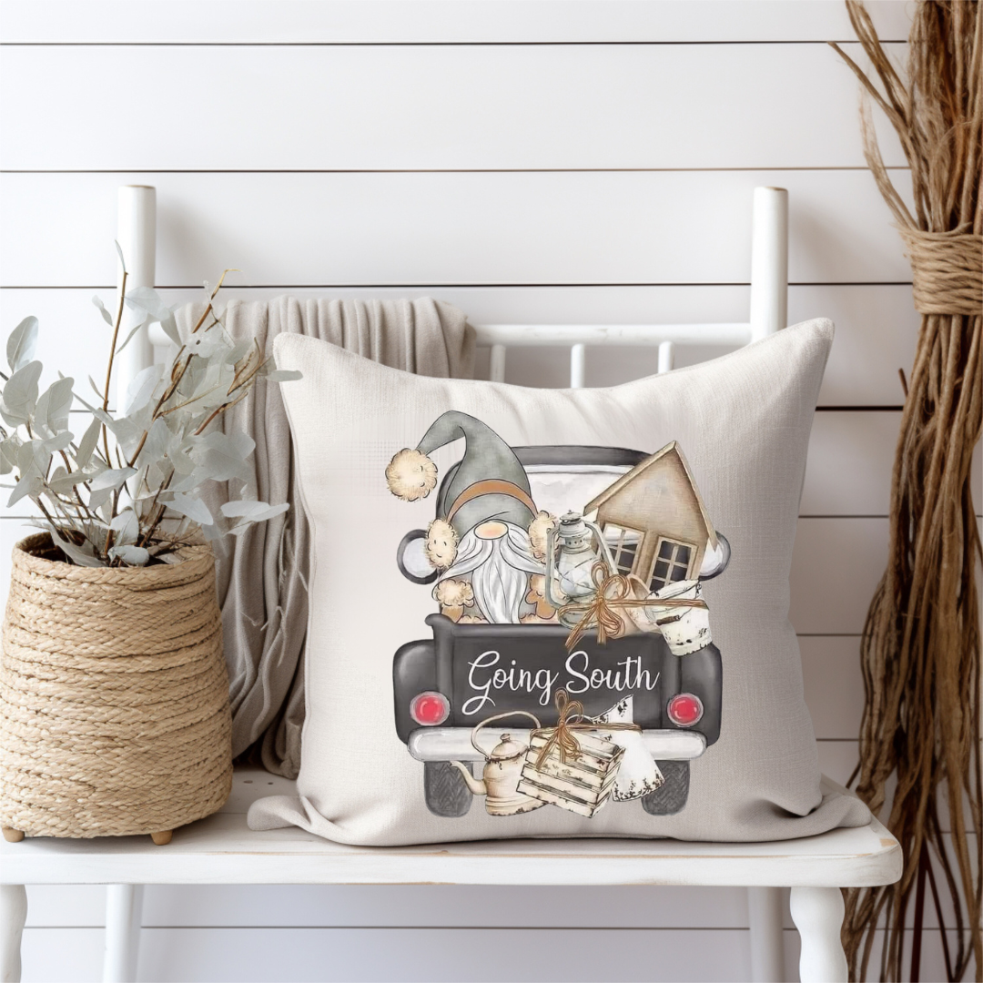Going South Gnome Pillow