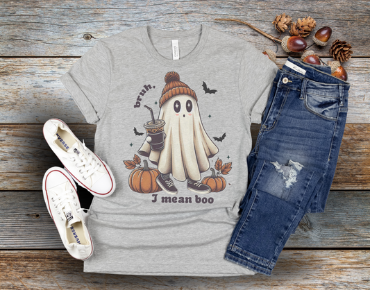 Bruh, I Mean Boo Ghost T-Shirt