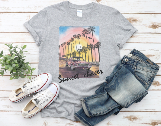 Retro Sunset Chaser T-Shirt