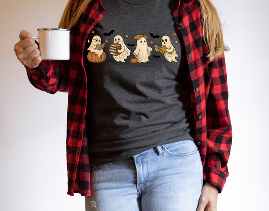 Spooky Book Club Ghost Shirt
