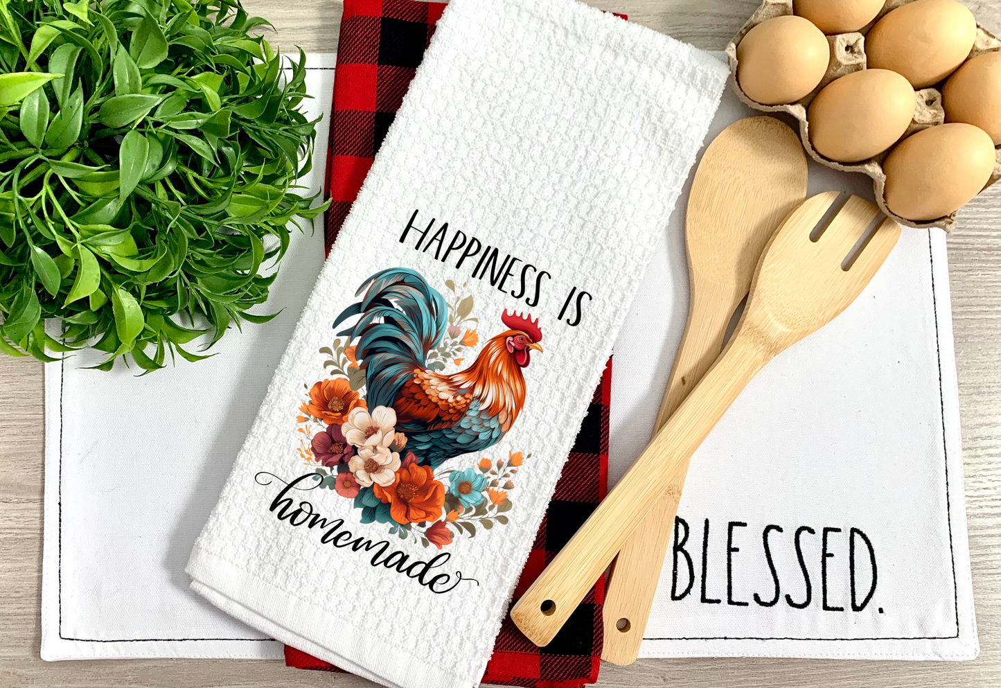 Farmhouse Chicken Charm Kitchen Towels