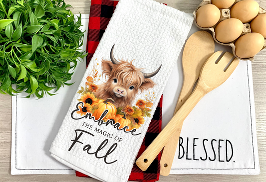 Embrace the Magic of Fall Kitchen Towel