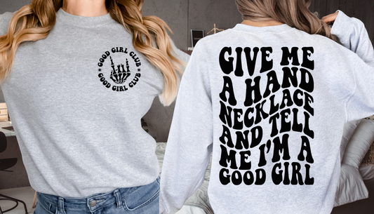 Hand Necklaces Sweatshirt