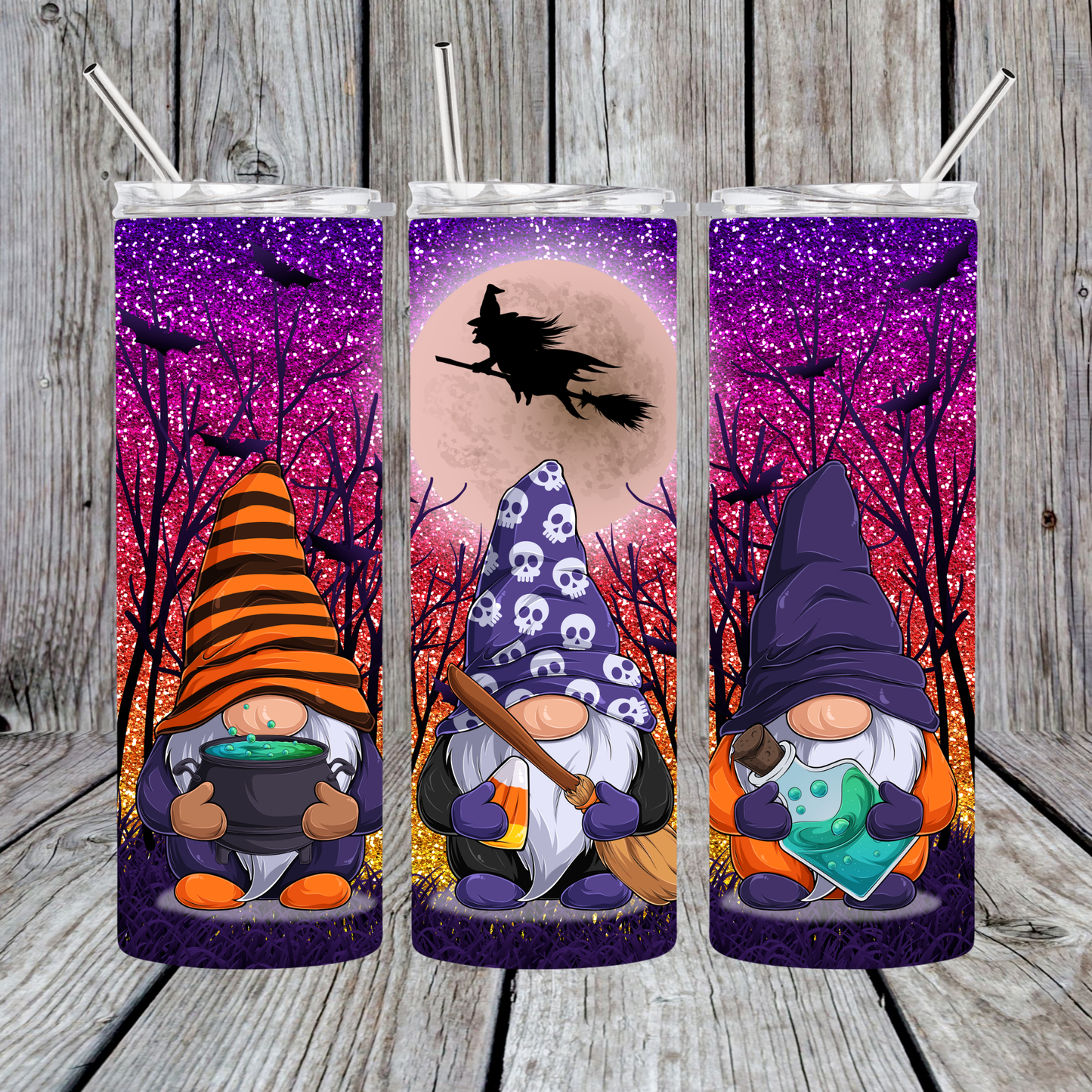 20 oz Halloween Gnome Tumber - Glow in the Dark