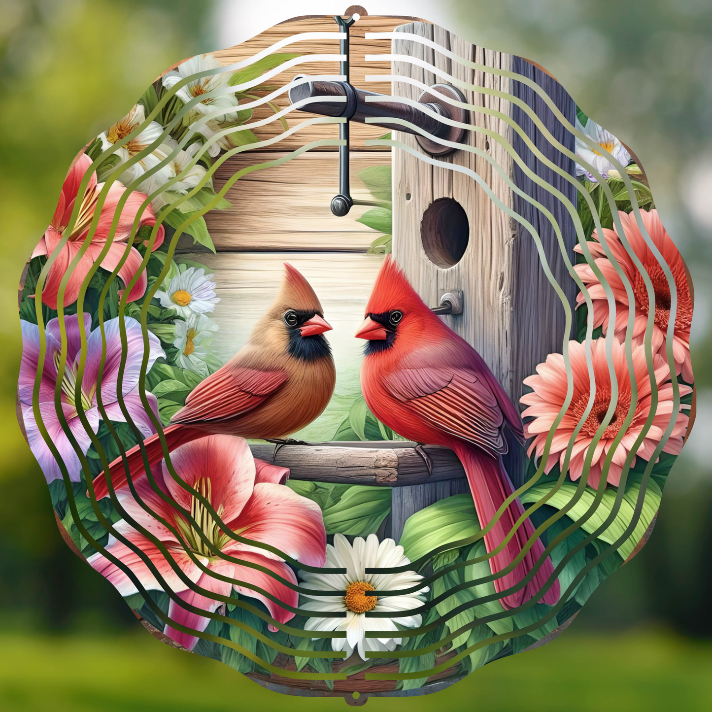 Cardinal (pair of cardinals) Wind Spinner