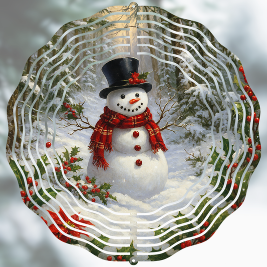 Snowman Forest Garden Wind Spinner