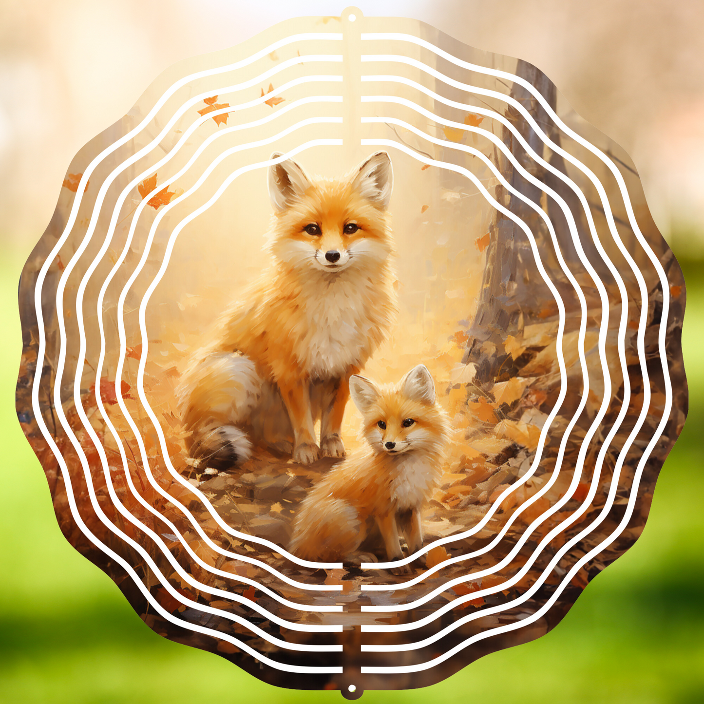 Fox Wind Spinner and Garden Flag Combo