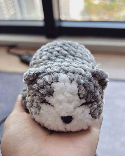Crochet Palm Loaf Cat, Cute Amigurumi Cat, Handmade Animals