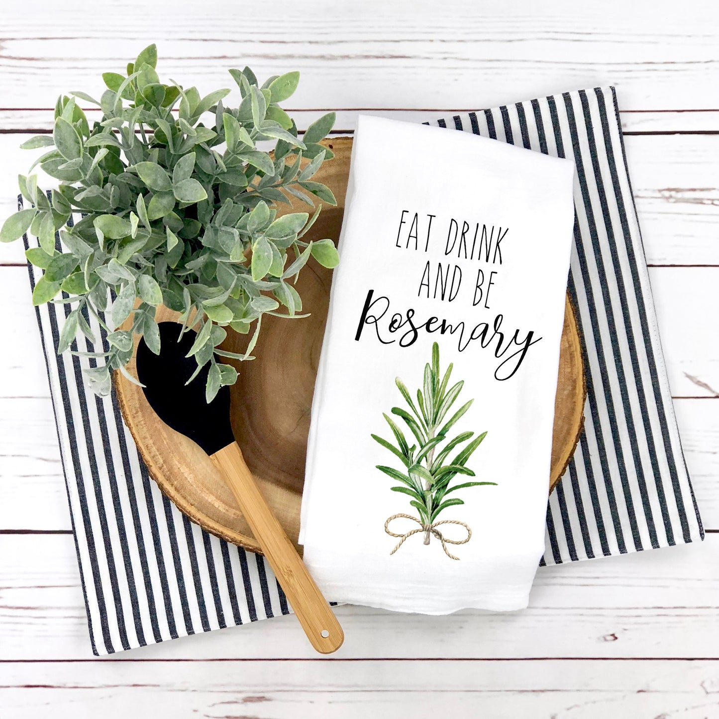 Funny Pun Herb Kitchen Towels